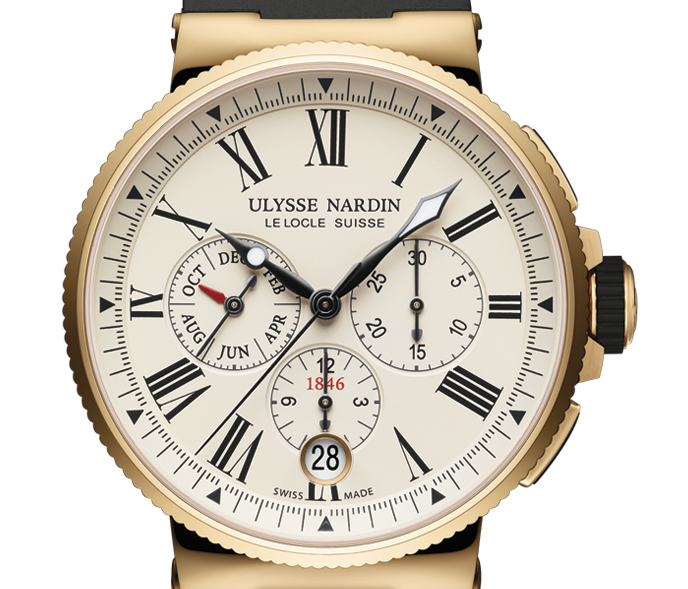 white-dial-ulysse-nardin-marine-replica-watches