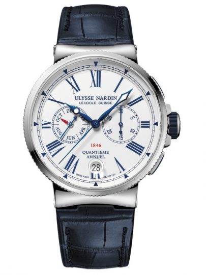 UK Ulysse Nardin Marine 1533-150/E0 Replica Watches With Blue Leather Straps For Sale