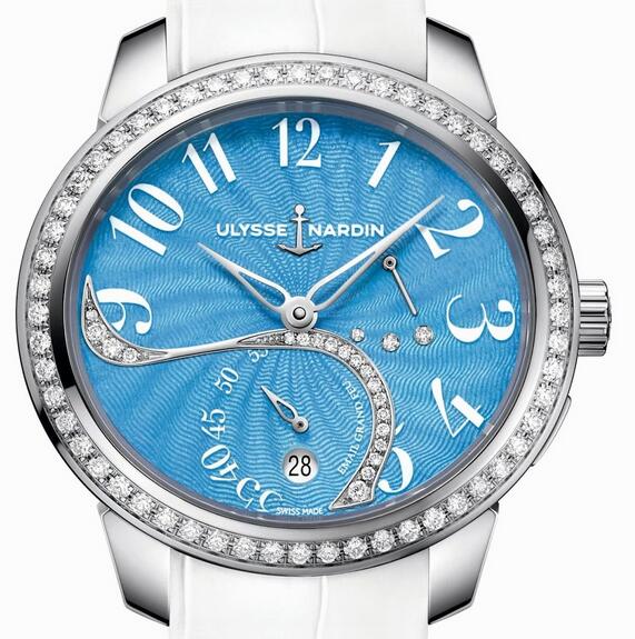Graceful Blue Dials Ulysse Nardin Jade 3103-125B/E3 Replica Watches Presented For Ladies