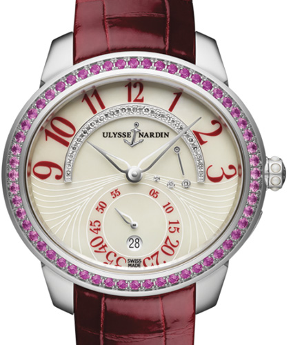 Ulysse Nardin Jade 3100-125B/591.6 Fake Ladies’ Watches With Rose Red Leather Straps For UK Sale