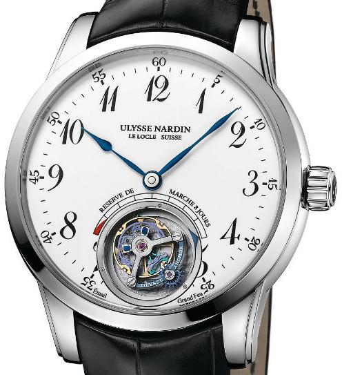 The 44 mm replica Ulysse Nardin Classic 1780-133 watches have white dials.