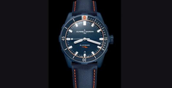 UK Limited Watches Copy Ulysse Nardin Diver Blue Shark For 300 Pieces