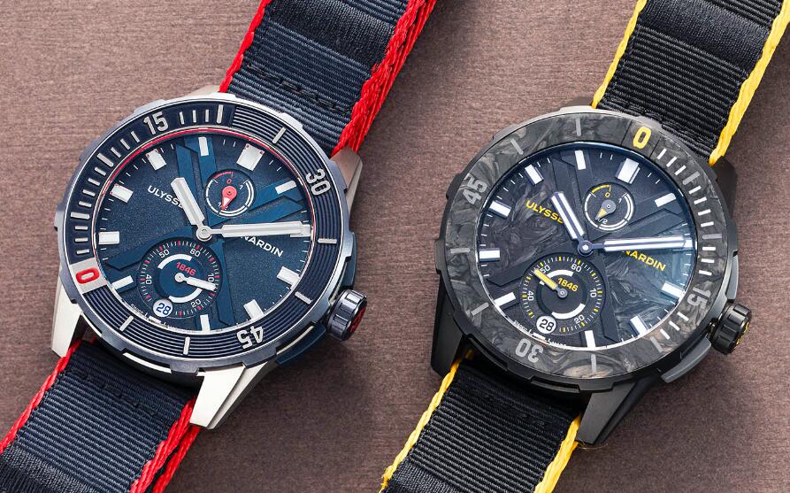 The two watches adopt the new and innovative material to produce the models.