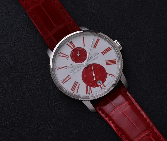 1:1 Best UK Sale Fake Ulysse Nardin Marine Watch In Chinese Red