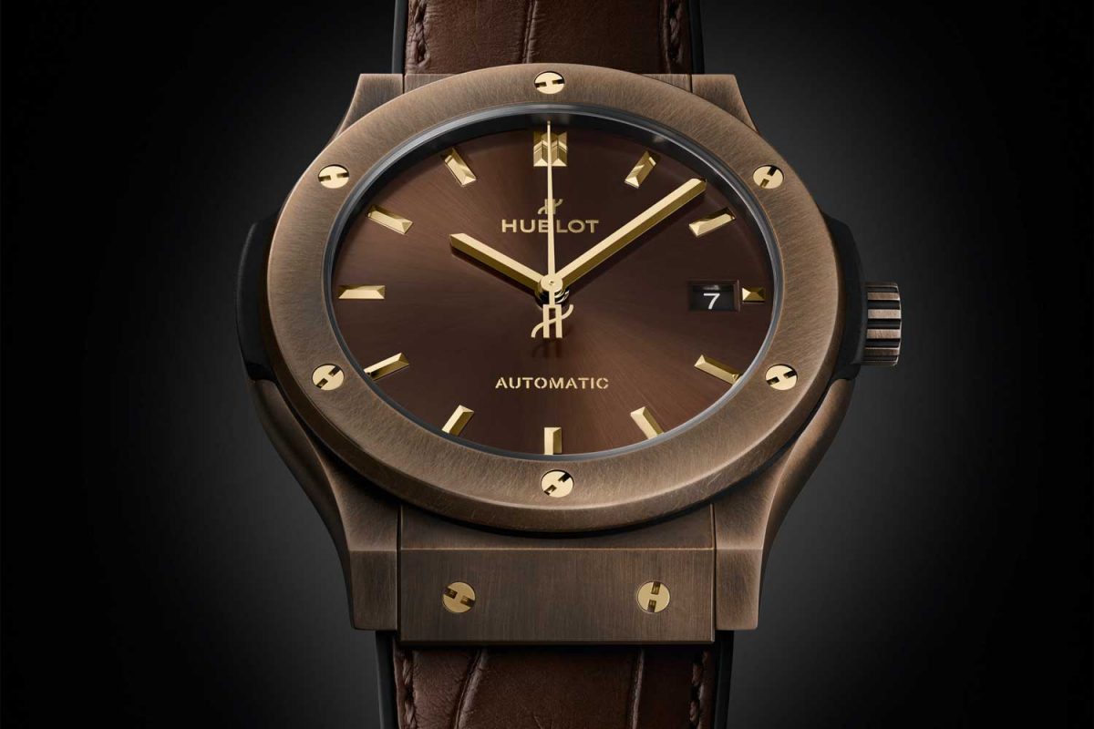 UK Best Quality Fake Hublot Classic Fusion 45mm Bronze Brown