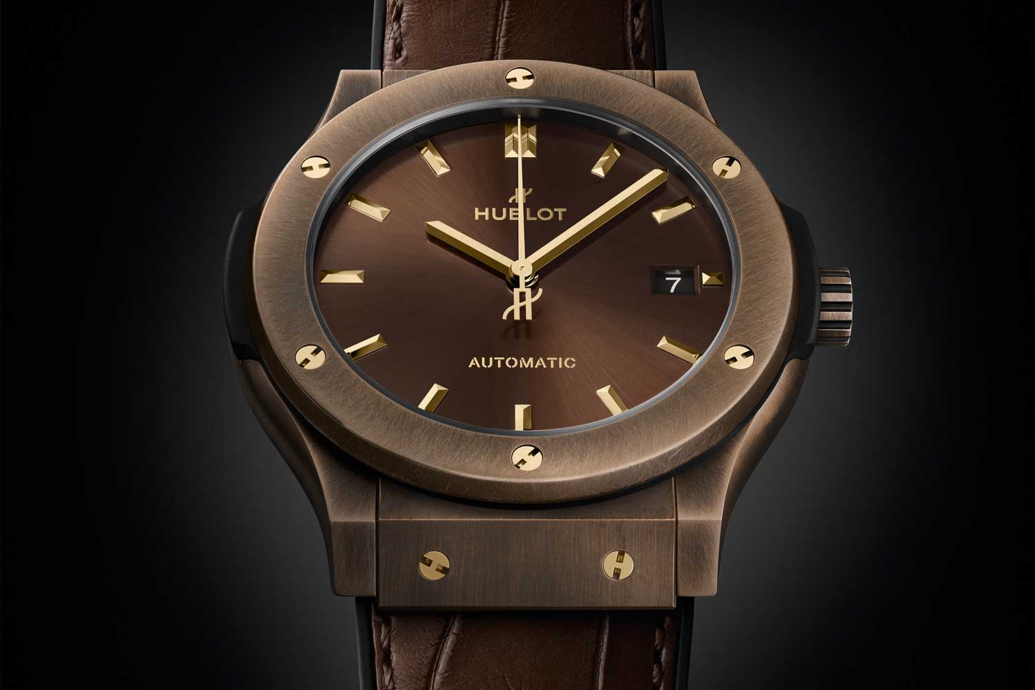 UK Best Quality Fake Hublot Classic Fusion 45mm Bronze Brown • Choose